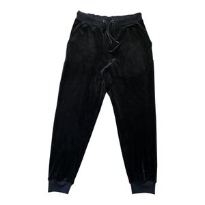 AMPLIFY Black Velour Jogger Sweatpants Kids/Juniors M (10/12)Tapered Lounge Pant